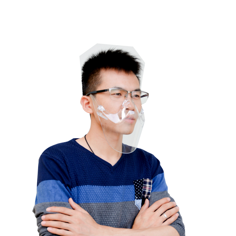 Tấm chắn miệng có thể nhìn thấy bằng nhựa Chống sương mù An toàn thoáng khí Bảo vệ miệng Tấm che miệng và mũi trong suốt