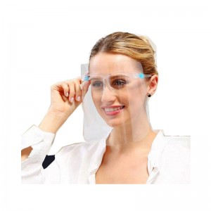 Chống sương mù Bảo vệ khuôn mặt có thể tái sử dụng Kính bảo vệ Mặt kính Bảo vệ Mặt Tấm chắn bằng nhựa có kính